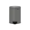 Brabantia NewIcon 5L pedalų šiukšliadėžė, Mineral Concrete Grey