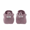 Lodger Slipper Teddy kūdikių šlepetės, rausvos, 6-12 mėn., neslystančiu padu, flisinis audinys