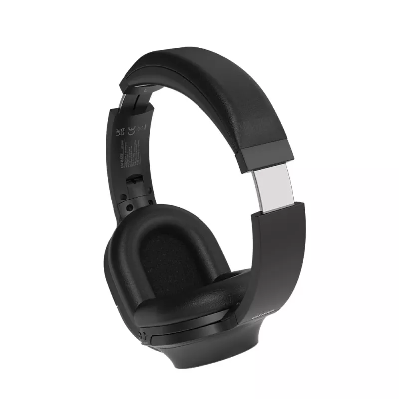 AIWA HST-220BT belaidės Bluetooth ausinės ant ausų, juodos