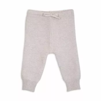 Lodger Jooger Knit Merino kūdikių kelnės, Birch, 62 dydis
