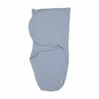 Lodger Bundler Solid Cotton kūdikio vystymo vystyklas, Blue Fogg