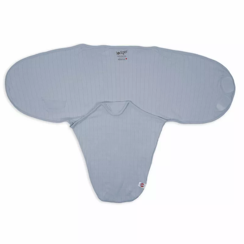 Lodger Bundler Solid Cotton kūdikio vystymo vystyklas, Blue Fogg