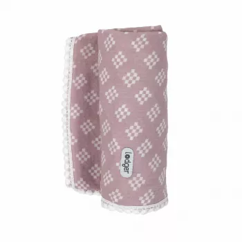 Lodger Swaddle Tribe muslininis vystyklų antklodė 120x120 cm Rose