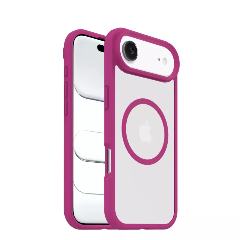 OtterBox React Series nugarėlės dangtelis Apple iPhone Air - MagSafe suderinamas - Rose Crystal (rožinis/permatomas) 77-98614