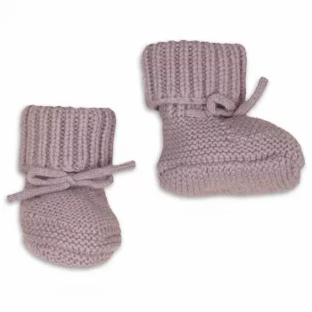 Lodger Slipper Merino vilnos kūdikių šlepetės, rausvos, 6-12 mėn.