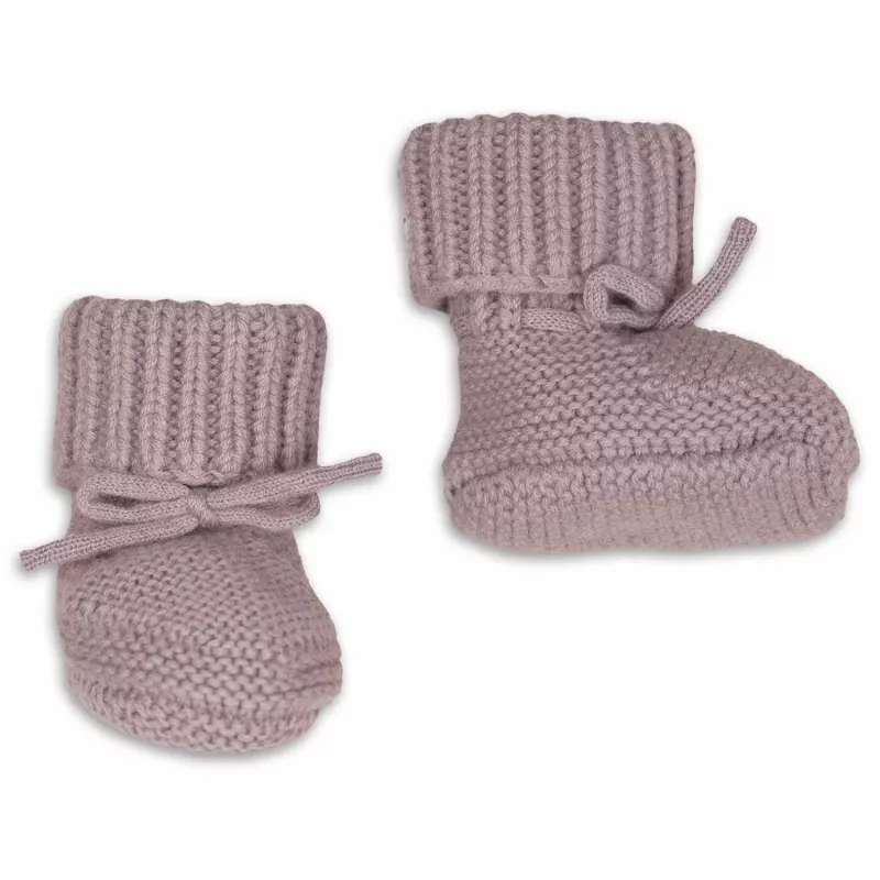 Lodger Slipper Merino vilnos kūdikių šlepetės, rausvos, 6-12 mėn.