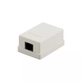 DSIT DS-Wall-Out-UTP5-I paviršinio montavimo Cat5e UTP RJ45 rozetė, dramblio kaulo spalvos