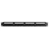 DS-IT CAT 6 UTP tinklo pach panelė, 19 inch, 24 prievadų DS-Patch6-24UTP