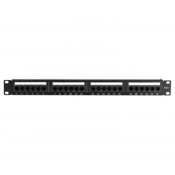 DS-IT CAT 6 UTP tinklo pach panelė, 19 inch, 24 prievadų DS-Patch6-24UTP
