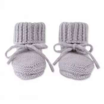 Lodger Slipper Merino Wool kūdikių šlepetės, Stone, 0-6 mėn.