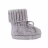 Lodger Slipper Merino Wool kūdikių šlepetės, Stone, 0-6 mėn.