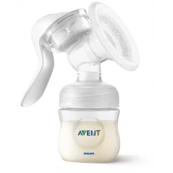 Philips Avent Lotus rankinis pieno siurblys su 125 ml buteliuku