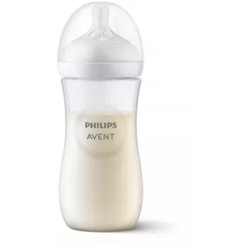 Philips Avent Natural Response kūdikių buteliukas 330 ml, greito tekėjimo žindukas, nuo 3 mėn.
