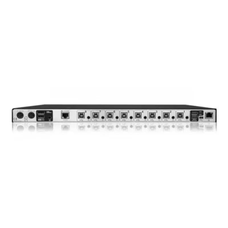 ADDER CCS-PRO8 8 prievadų komandų valdymo KVM perjungiklis su USB šakotuvu ir garsu