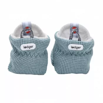 Lodger Slipper Ciumbelle medvilniniai kūdikių šlepetės, 3-6 mėn., Ocean