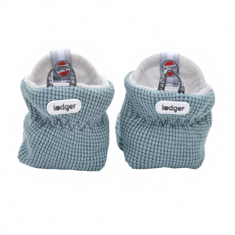 Lodger Slipper Ciumbelle medvilniniai kūdikių šlepetės, 3-6 mėn., Ocean
