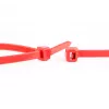 WKK raudoni nailono kabelių raiščiai 100 x 2,5 mm, 100 vnt. 11032271