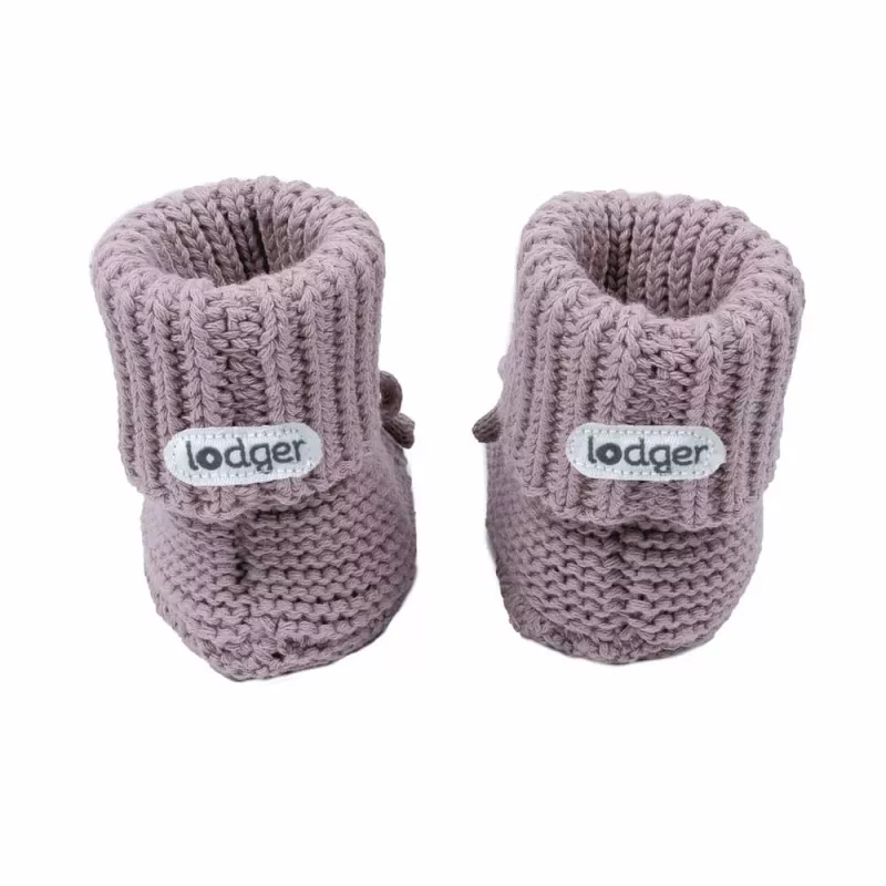 Lodger Slipper Knit kūdikių šlepetės, rožinės, 0-6 mėn.