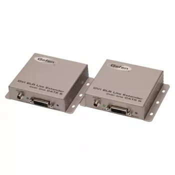 Gefen DVI ELR-Lite prailgintuvas per vieną CAT5, siųstuvas ir imtuvas