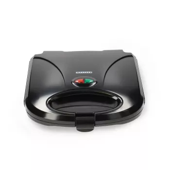 Melissa Sandwich Toaster 750W Black – nepridegančios trikampės plokštės, šaltas rankenėlės, fiksavimo spaustukas, vertikalus laikymas