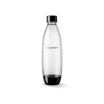 SodaStream Fuse 1L PET gazuoto vandens butelis, 2 vienetų rinkinys, permatomas, tinka plauti indaplovėje