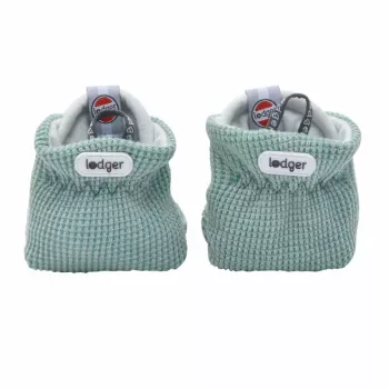 Lodger Slipper Ciumbelle medvilniniai šlepetės, 3-6 mėnesių, šviesiai žalios spalvos