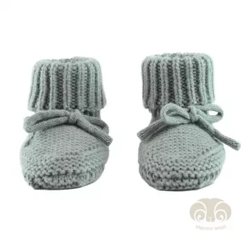 Lodger Slipper Folklore Merino Wool kūdikių šlepetės, šilkas, 0-6 mėnesių