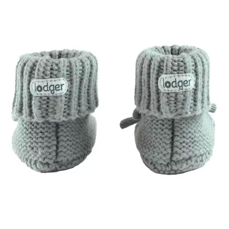 Lodger Slipper Folklore Merino Wool kūdikių šlepetės, šilkas, 0-6 mėnesių