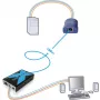 Adder AdderLink X100 VGA USB Audio KVM prailgintuvų rinkinys per CATx iki 100m (X100A-USB/P-IEC)