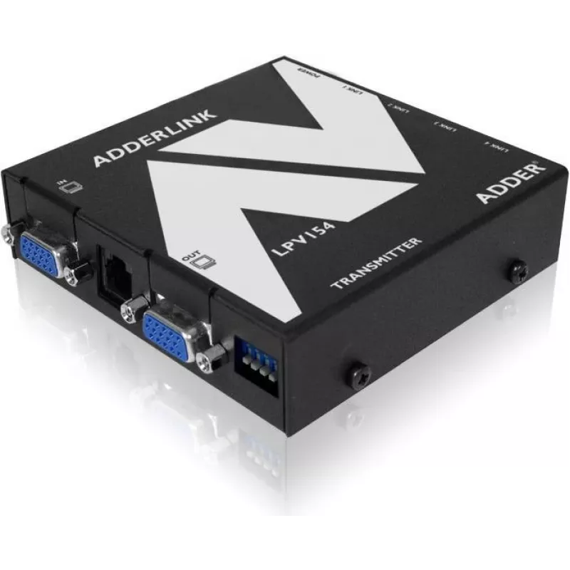 ADDER LPV154T AV prailgintuvas siųstuvas - VGA ir audio per CATx, 300m, juodas ALPV154T-IEC