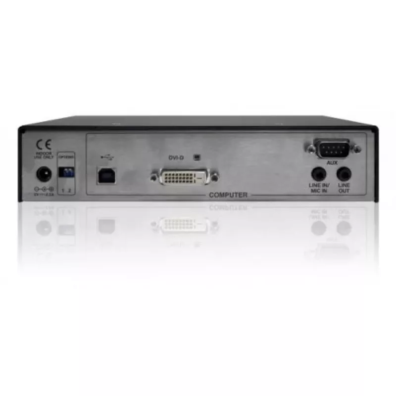 ADDER ALIF1002R-IEC KVM prailgintuvo imtuvas - dvigubas DVI-D, USB 2.0, garso, Gigabit Ethernet, juodas