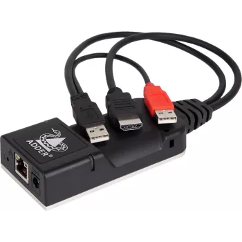 ADDER ALIF101T-HDMI KVM over IP siųstuvas - HDMI, USB, garso, Cat5e/Cat6/Cat7, 2560x1600@60Hz, juodas aliuminis