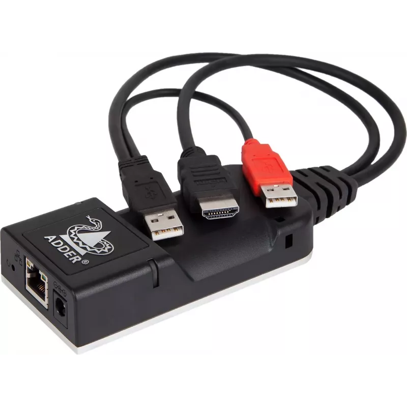 ADDER ALIF101T-HDMI KVM over IP siųstuvas - HDMI, USB, garso, Cat5e/Cat6/Cat7, 2560x1600@60Hz, juodas aliuminis