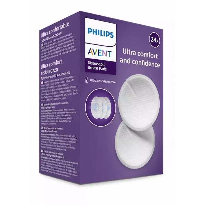 Philips Avent vienkartiniai krūtų įklotai (24 vnt.)