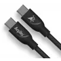 AQIILA USB-C į USB-C įkrovimo ir duomenų perdavimo kabelis, 3 m, juodas AQCBPBICB4BD881