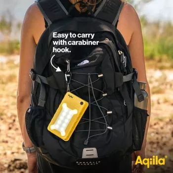 Aqiila Powerbird BS10 saulės energijos nešiojamas įkroviklis 10000 mAh juodas & oranžinis