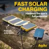 Aqiila Powerbird BS10 saulės energijos nešiojamas įkroviklis 10000 mAh juodas & oranžinis