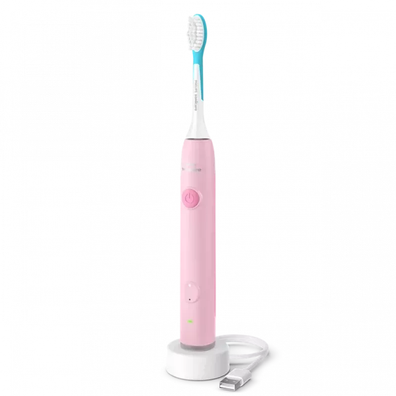 Philips Sonicare For Kids Bluetooth prijungiamas soninis elektrinis dantų šepetėlis, rožinis