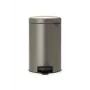 Brabantia NewIcon 12L pedalinė šiukšliadėžė, Platinum