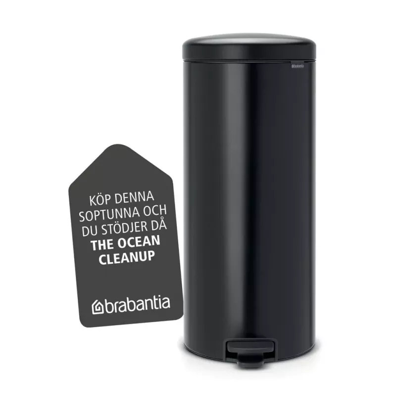 Brabantia NewIcon 30L pedalinė šiukšliadėžė, matinė juoda