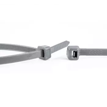 WKK pilkos poliamidinės rišamųjų juostelių rinkinys 100 x 2,5 mm, 100 vnt. (11032871)