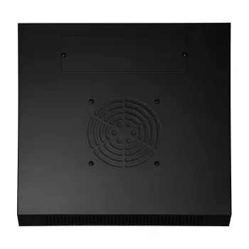 DSIT DS10-3412 12U 10 colių sieninis serverių spintos spintelė su stiklinėmis durelėmis, 370x450x618 mm, juoda
