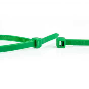WKK žalios poliamidinės rišamosios juostos 300 x 3,6 mm, 100 vnt. paketas 110194571