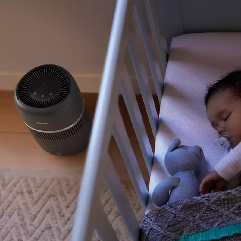 Philips 4000 serijos drėkintuvas HU4210/03 – NanoCloud garinamasis, 300 ml/h, 2L bakas, tamsiai pilkas