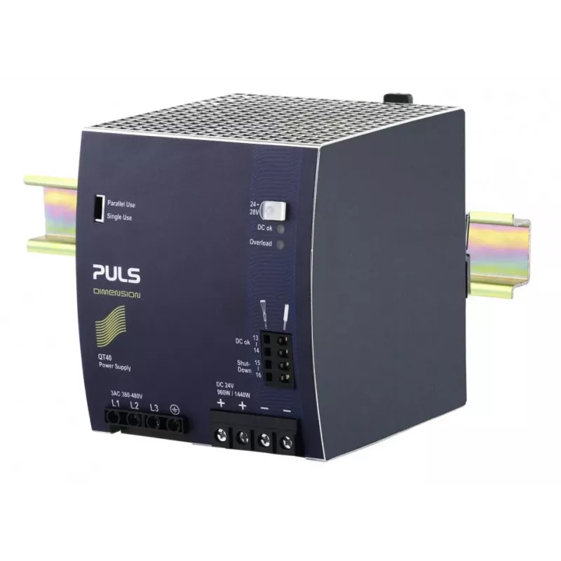 PULS DIMENSION QT40.241 DIN bėgių maitinimo šaltinis 24V DC 40A 960W 3 fazių