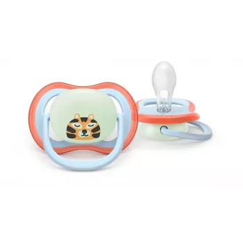 Philips Avent Ultra Air Night žindukas 0-6 mėn., 2 vnt., švytintis tamsoje, neutralus
