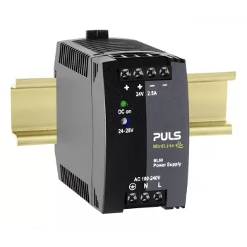 PULS MiniLine ML60.242 DIN bėgio maitinimo šaltinis 24V DC 2,5A 60W