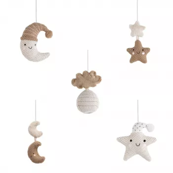 Baby's Only muzikinis mobilus 0+ Heaven Clay / Warm Linen