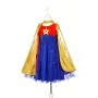Souza! Superheroine kostiuminė suknelė su apsiaustu, rožinė/auksinė/mėlyna, 5-7 metų (116-128 cm)