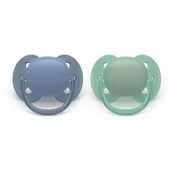 Philips Avent Ultra Soft žindukas 6-18 mėn., 2 vnt., berniukui